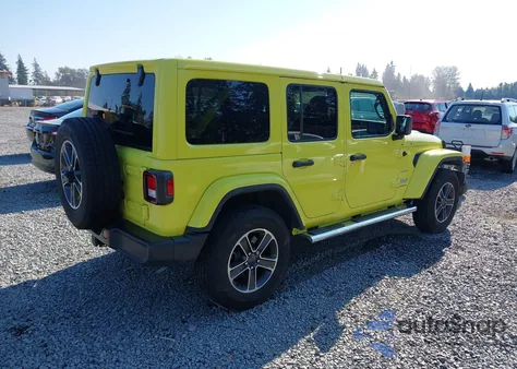 2023 Jeep Wrangler 4-Door Sahara 4X4 из США, поврежденный, VIN 1C4HJXEN5PW570760